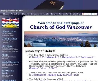 Churchofgodvancouver.ca(Church of God Vancouver) Screenshot