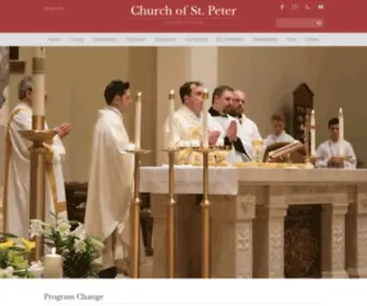 Churchofstpeternsp.org(Church of St) Screenshot