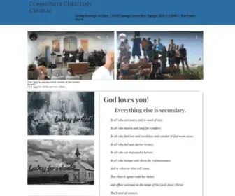 Churchofthefoothills.com(Community Christian Church) Screenshot