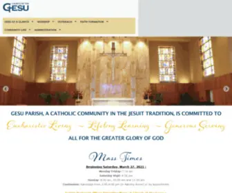 Churchofthegesu.org(Church of the gesu) Screenshot