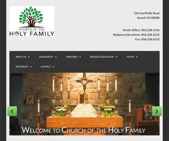 Churchoftheholyfamily.org(Church of the Holy Family) Screenshot