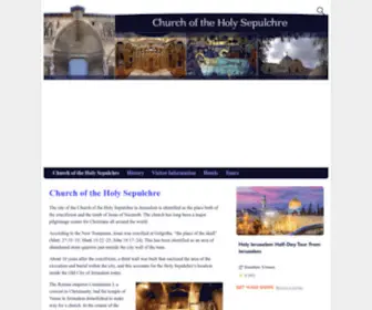 Churchoftheholysepulchre.net(The most sacred place) Screenshot