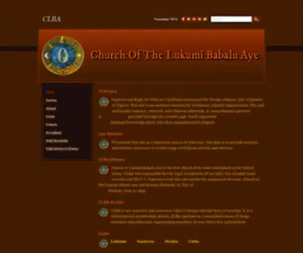 Churchofthelukumi.com(CLBA) Screenshot