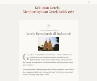 Churchpower.com(Memberdayakan Gereja Sejak 1987 untuk bisa merawat gereja) Screenshot