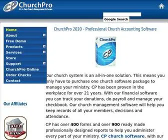 Churchpro.com(Church Accounting Software) Screenshot