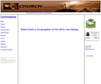 Churchregister.com(Church Listings) Screenshot