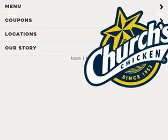 Churchs.com(Church's® Famous Fried Chicken) Screenshot