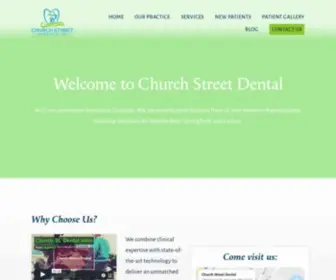 Churchstreetdental.com(Dentist in Chicopee MA) Screenshot