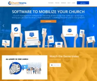 Churchteams.com(Church Management Software) Screenshot