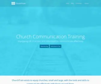 Churchtrain.uk(Equipping UK Churches to Communicate) Screenshot