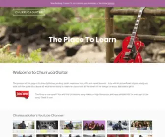 Churrucaguitar.com(The Place to Learn and Enjoy the Guitar) Screenshot