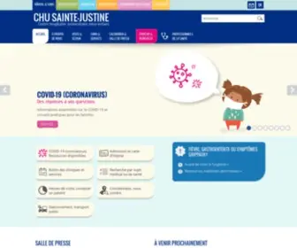 Chusj.org(CHU Sainte) Screenshot