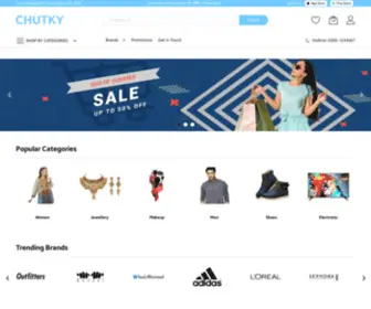 Chutky.com.pk(Most powerful Magento theme for your store online) Screenshot