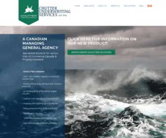 Chutteruw.com(Chutter Underwriting) Screenshot