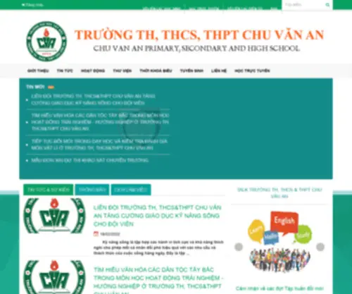 Chuvanantaybac.edu.vn(Trường) Screenshot