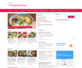Chuyengiaamthuc.com(Chuy) Screenshot