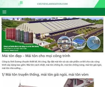 Chuyenlammaiton.com(Công ty TNHH Đầu tư & Xây dựng Ánh Dương) Screenshot