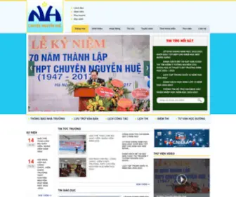 Chuyennguyenhue.edu.vn(Trường) Screenshot