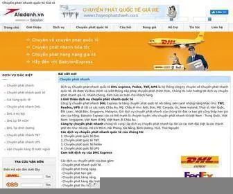 Chuyenphatnhanh.com(CHUYỂN PHÁT NHANH QUỐC TẾ DHL EXPRESS) Screenshot