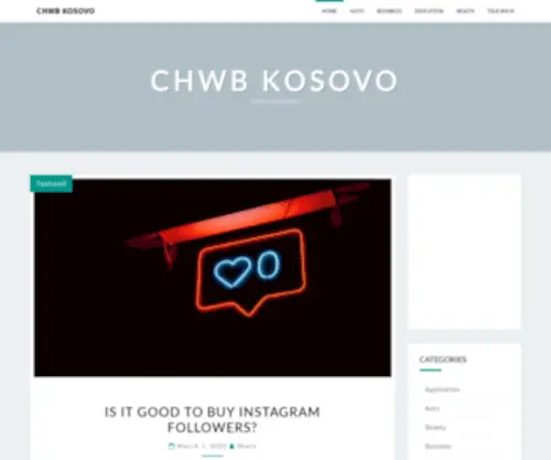 CHWbkosovo.org(Chwb Kosovo) Screenshot