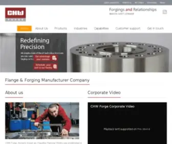 CHwforge.com(Forging & Flange Manufacturers Company in India) Screenshot