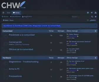 CHwlite.cl(CHW Lite) Screenshot