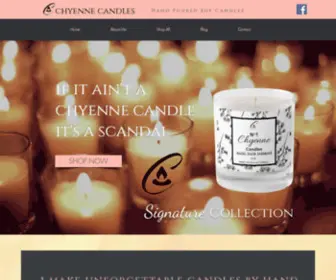 Chyennecandles.com(All Natural Scented Soy Candles) Screenshot