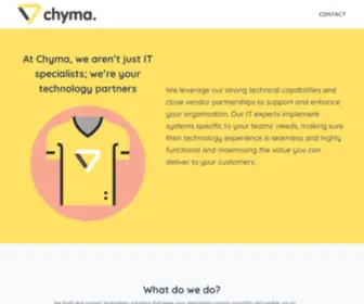 CHyma.com.au(Empowering Businesses) Screenshot