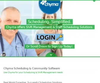 CHyma.net(Chyma Scheduling Software) Screenshot
