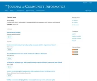 CI-Journal.net(Waterloo Library Journal Publishing Service) Screenshot