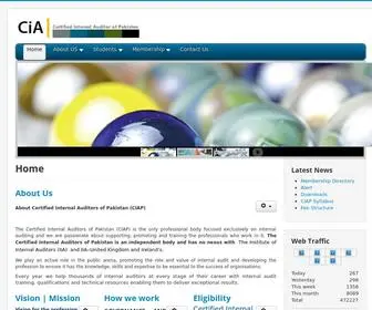 Cia.com.pk(Certified Internal Auditors of Pakistan) Screenshot