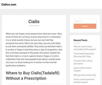 Cialico.com(Cialis Online) Screenshot