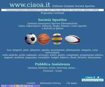 Ciaoa.it(Gestione società sportive) Screenshot