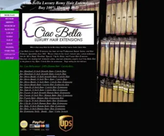 Ciaobellaextensions.com(Buy The Best Human Remy Hair Extensions Supplies) Screenshot