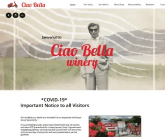 Ciaobellawinery.com(Ciao Bella Winery) Screenshot