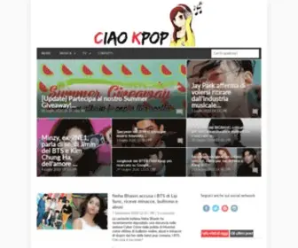 Ciaokpop.com(Tutto il Kpop che hai sempre cercato) Screenshot