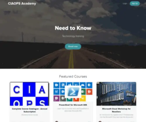 Ciaopsacademy.com(CIAOPS Academy) Screenshot