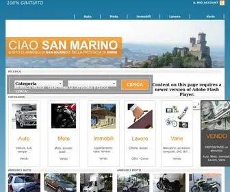 Ciaosanmarino.com(Il sito di annunci di San Marino e della provincia di Rimini) Screenshot