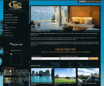 Ciaotravels.com(Vietnam Luxury Tours) Screenshot