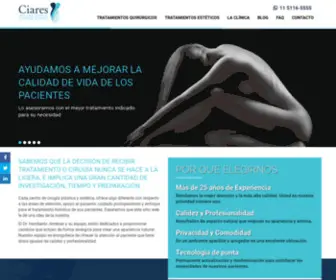 Ciares.com.ar(Medicina Estética y Cirugía Plástica) Screenshot