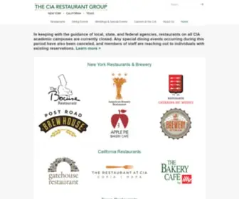 Ciarestaurantgroup.com(The CIA Restaurant Group) Screenshot