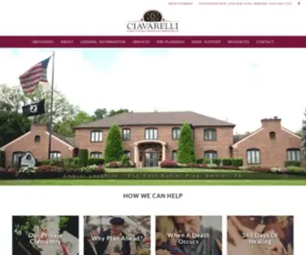 Ciavarellifuneralhomes.com(Ciavarelli Family Funeral Homes) Screenshot