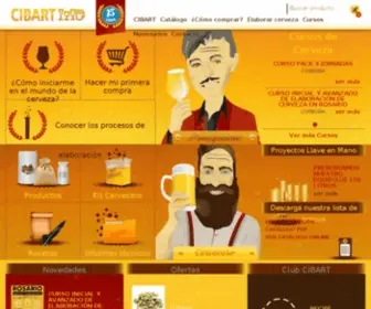 Cibart.com.ar(Elaboración De Cerveza Artesanal) Screenshot