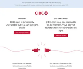 Cibc.com(Bank on your terms with CIBC) Screenshot