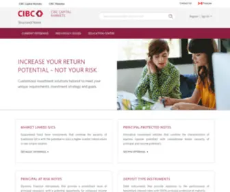 Cibcnotes.com(CIBC Structured Notes) Screenshot