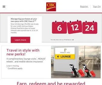 Cibcrewards.com(CIBC Rewards) Screenshot