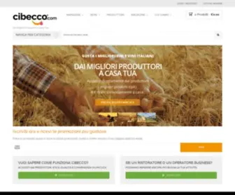 Cibecco.com(Dai Migliori Produttori a Casa Tua) Screenshot