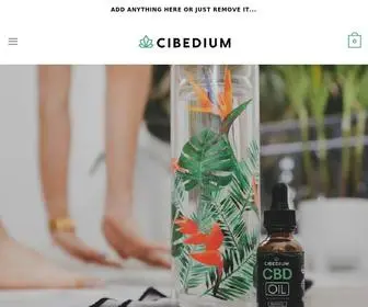 Cibedium.com(High-quality, full spectrum hemp oil CBD products to improve the quality of your life) Screenshot