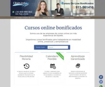 Ciberaula.com(Cursos online bonificados por FUNDAE (fundacion tripartita)) Screenshot