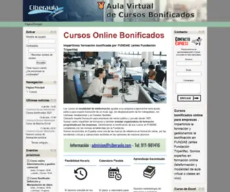 Ciberaula.org(CURSOS BONIFICADOS ONLINE) Screenshot